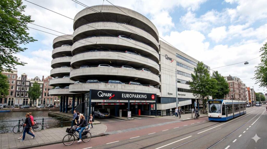 Q-Park Europarking Amsterdam: Parkplatz am Jordaan-Viertel