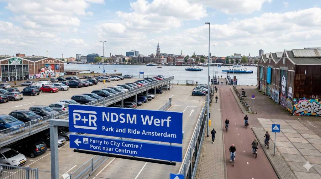 P+R NDSM Werf: Parken in Amsterdam-Noord inkl. Gratis-Fähre