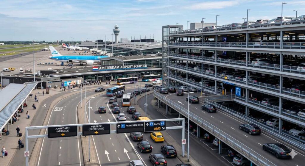 Parken am Flughafen Schiphol Amsterdam